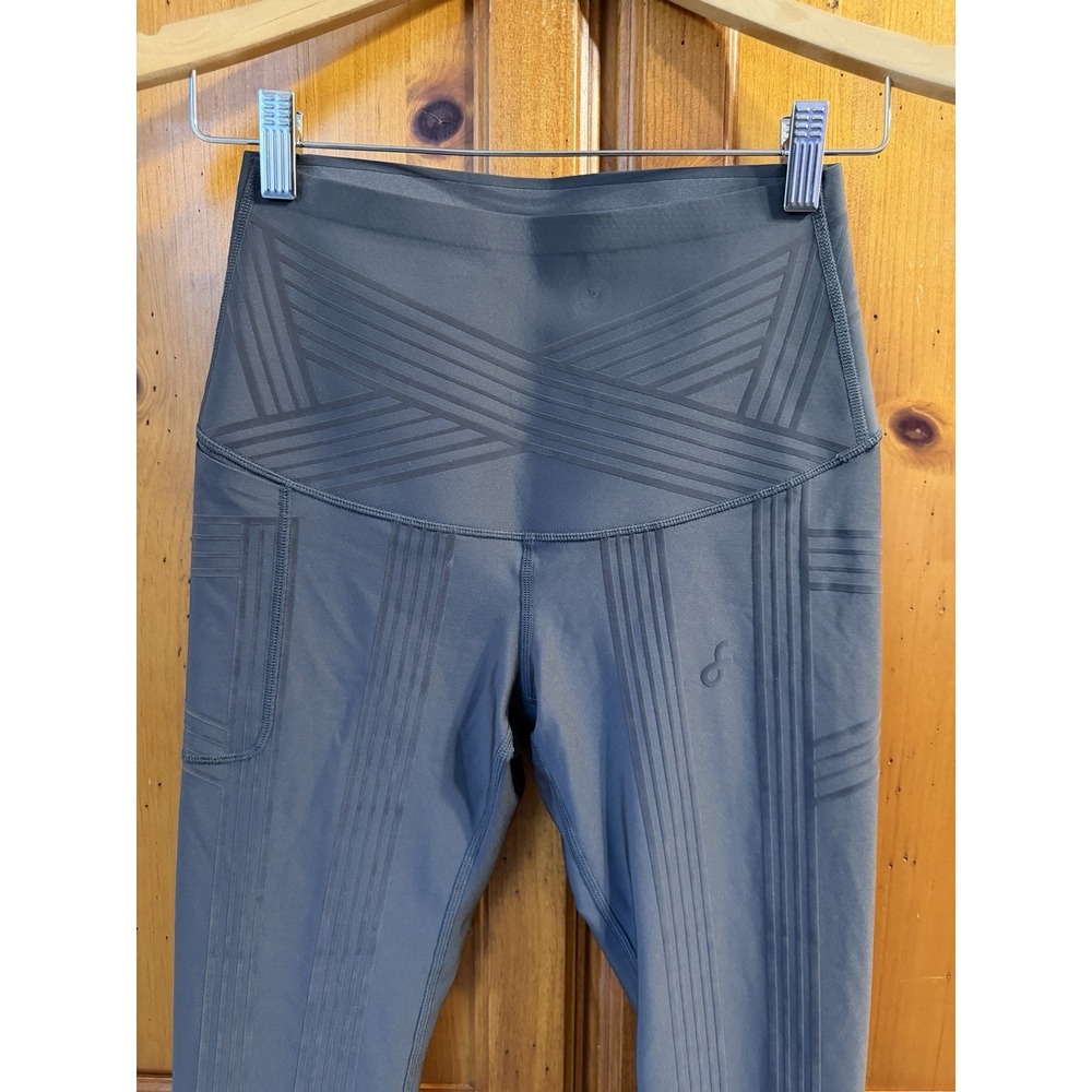Fanka Women's 8 High Waisted Body Sculpt Side Pocket Leggings Compression Lift - Picture 2 of 16